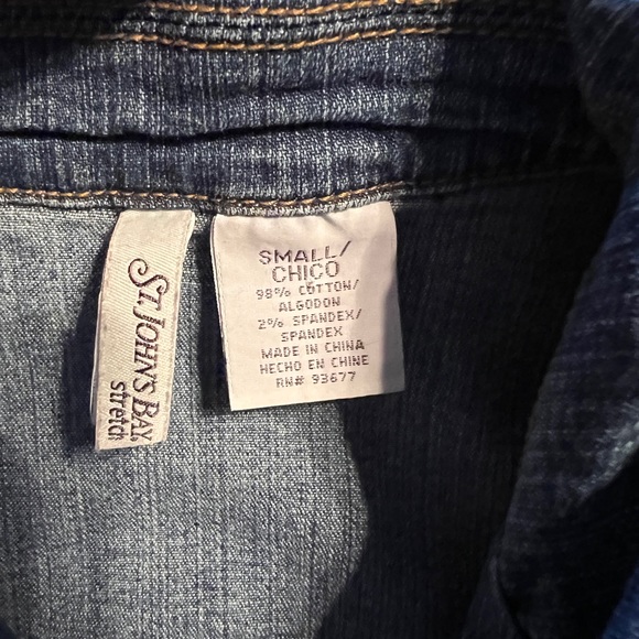 Small Denim Jean Blazer Jacket - Picture 4 of 6